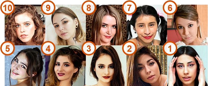 Top 10 Brunette Teen Camgirls according to Fans
